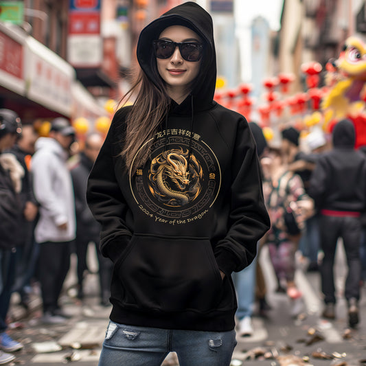 Year of the Dragon Premium Hoodies & Sweatshirts, Chinese New Year, Year Of The Hoodie, Chinese Zodiac Sign Gifts, Lunar Fashion Vibes, Lunar Lion Dance, Gift for him, Active Wear, Under 30 dollars gift, under 30 pounds gift, hot shirt, gift for dad, mothers day