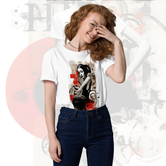 Japanese Art Collage Premium Unisex Organic Cotton T-Shirt, Art is my Life, Japanese Art, Asian Inspired Design, Tokyo Vibes, Japanese Fashion Collage, Gift for him, gift for her, street Wear, Organic tee Under 20 dollars gift, under 20 pounds gift, lovely Japanese shirt, gift for dad, mothers day
